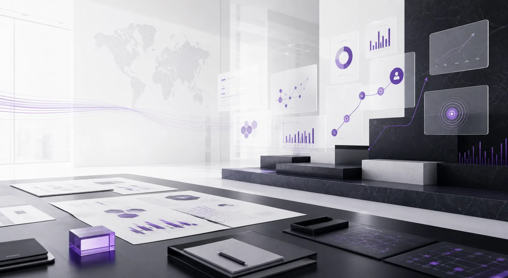 Integrated strategic marketing service ecosystem visualization